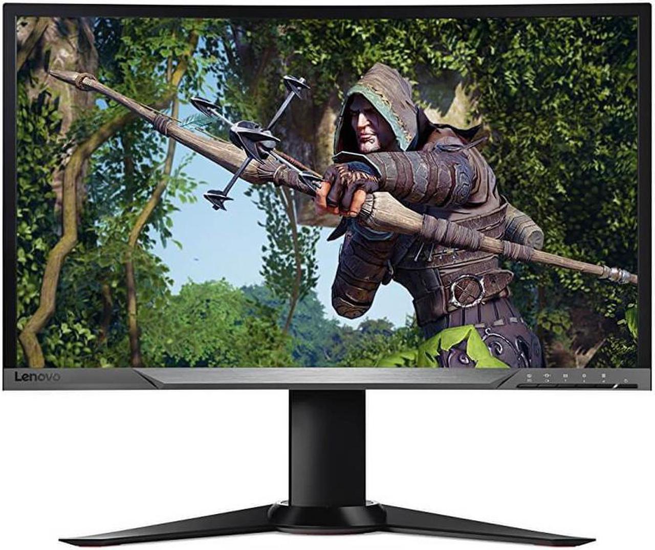Alt view image 7 of 11 - Lenovo Y27G 65BEGCC1US 27" Curved Gaming WLED Monitor, 144Hz Extreme R1800 Panel, 1920x1080, NVIDIA G-SYNC, Tilt, Swivel, HDMI, Display Port, USB 3.0 with BC 1.2