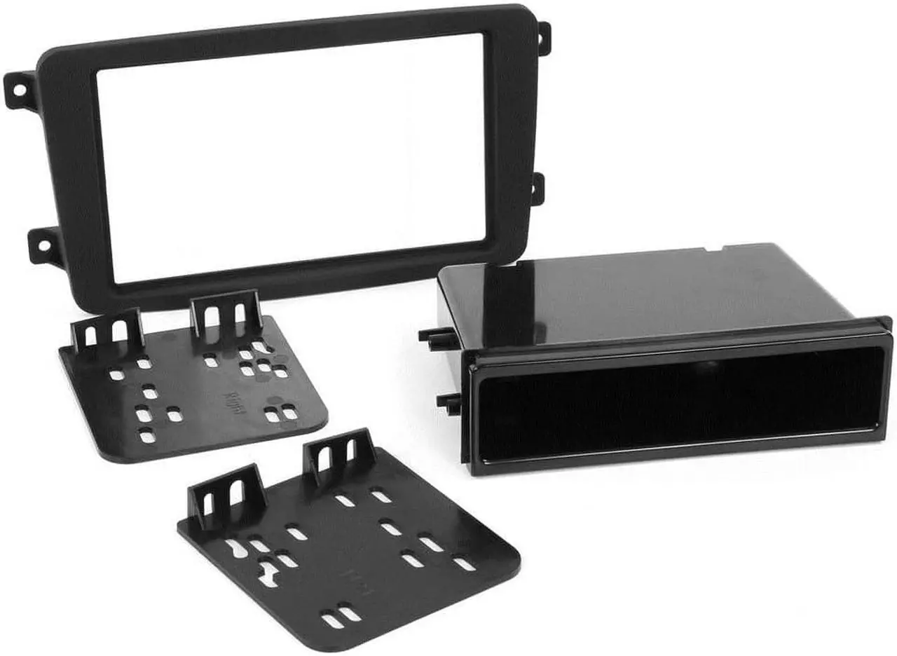 Alt view image 2 of 9 - Metra 99-8722B Matte Black Single DIN Stereo Dash Kit for Select 01-06 Mercedes