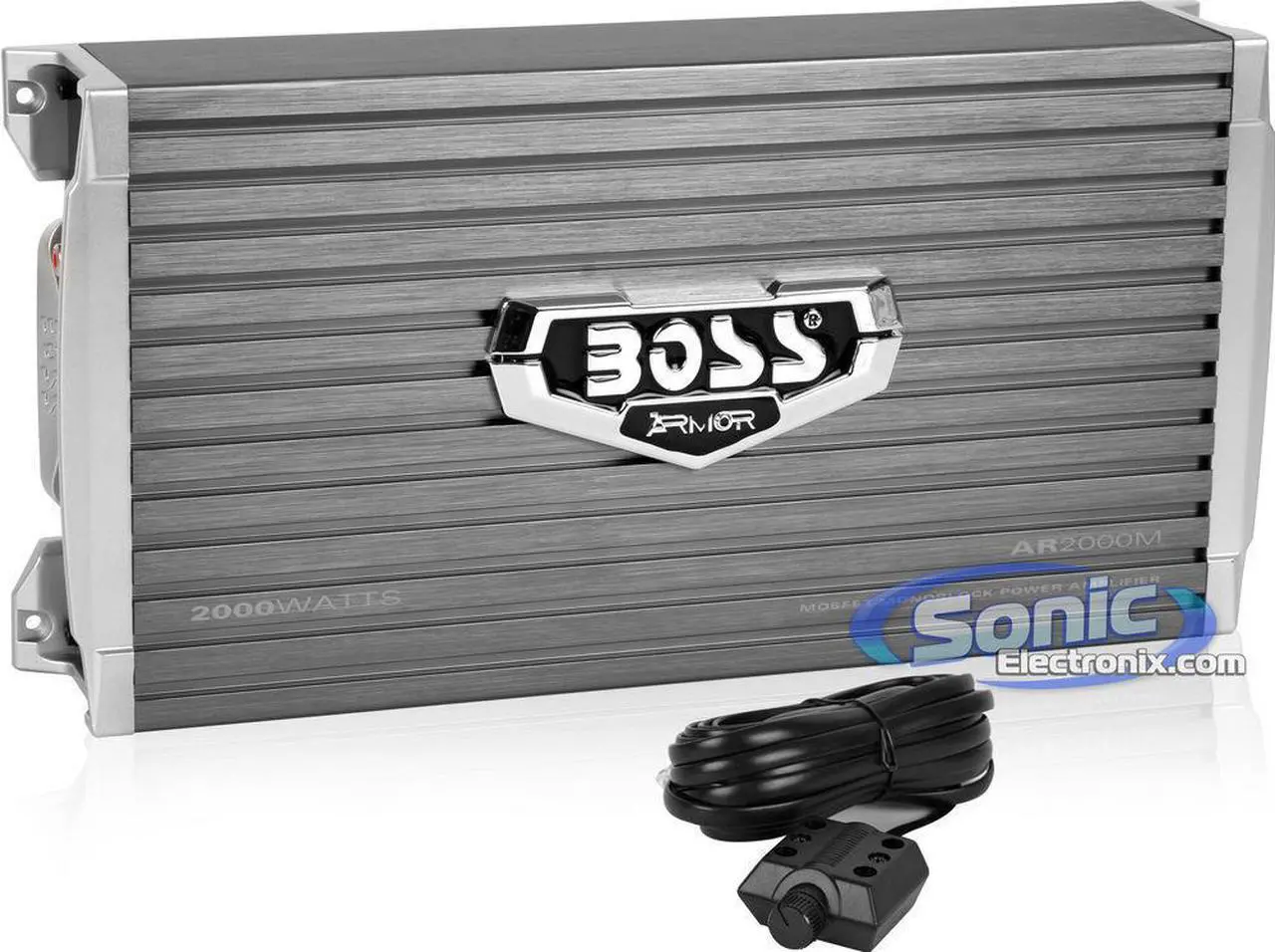 Alt view image 2 of 20 - Boss Armor AR2000M 2000 Watt Monoblock A/B Amplifier Car Audio Amp & Bass Remote