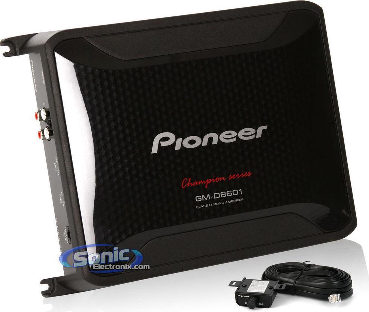 Main image of New Pioneer Gmd8601 1600W Car Audio Mono Amplifier Amp With Bass Knob 1600 Watt