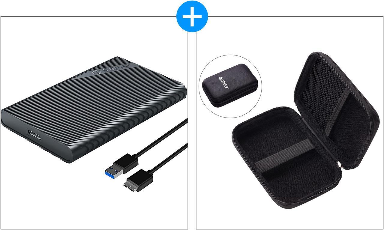 Main image of ORICO 2.5" Hard Drive Enclosure Type-C USB3.1 to SATA 3.0 HDD Case USB 3.1 Gen1 5Gbps [ Support UASP and 4TB Drives ] Tool Free
