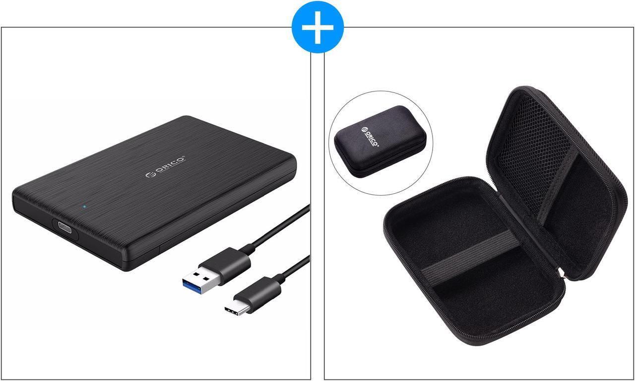 Main image of ORICO Portable Type-C 2.5 Inch HDD Enclosure Case USB3.1 GEN 1 to SATA III External Hard Drive Disk Enclosure Super-Speed Case For HDD SSD Support UASP SATA III Up to 2TB (2189C3)