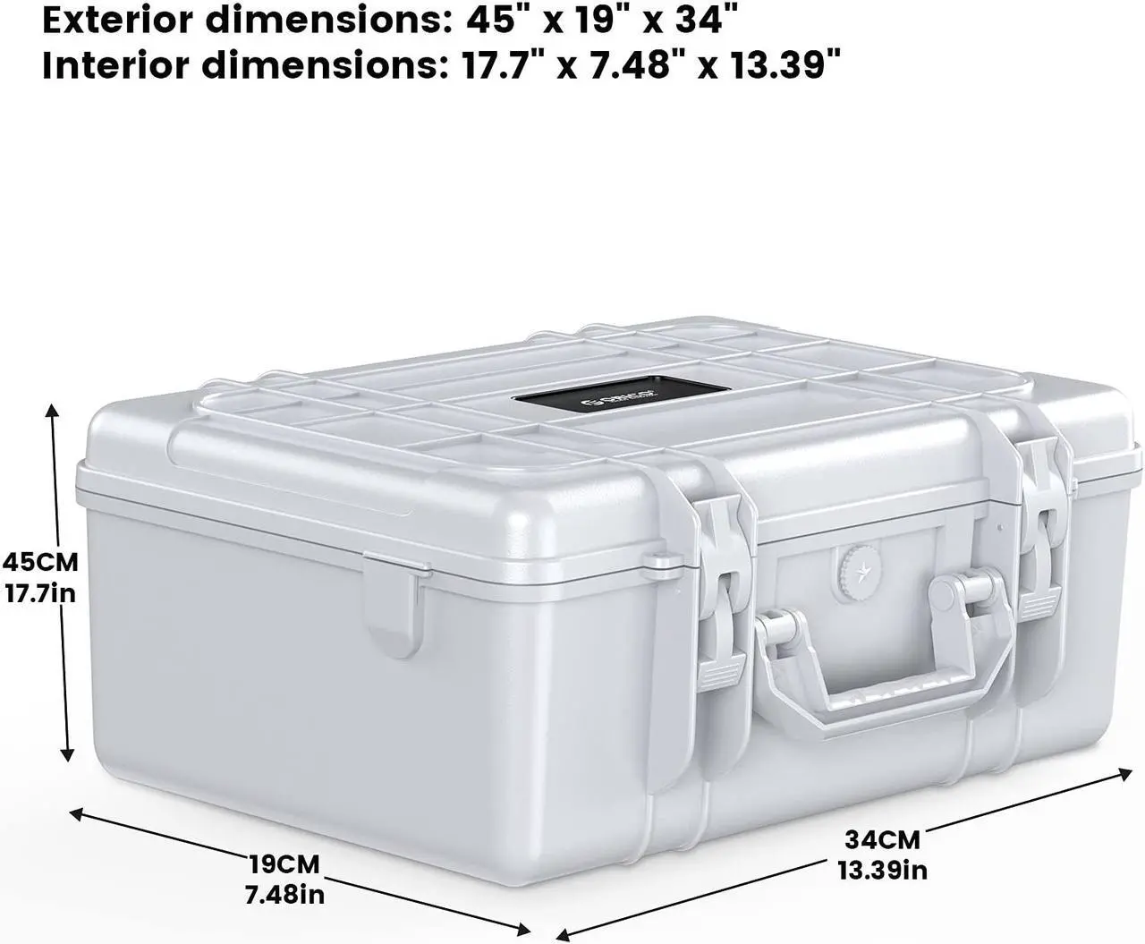 Alt view image 6 of 7 - ORICO Hard Drive Case 3.5inch 20-Bay HDD/SSD Multi-Protection Storage Box Suitcase with Foam Shockproof Anti-Static MoistureProof Travel Bag -PSC L20