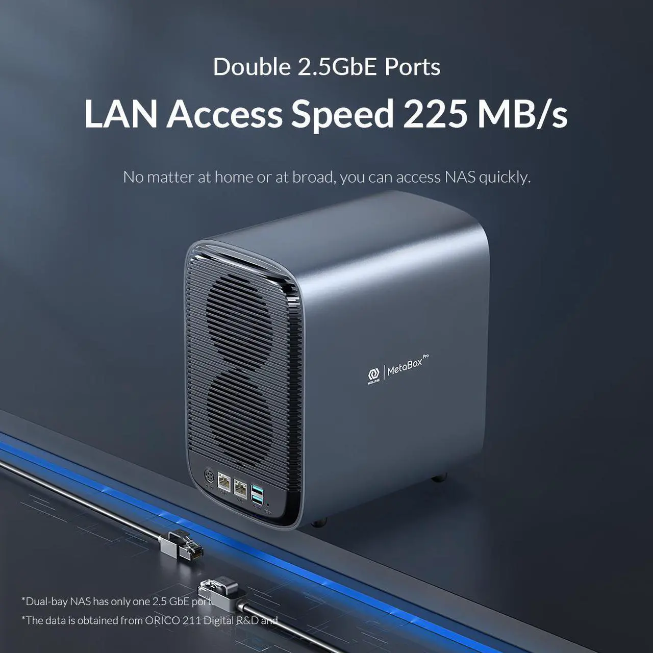 Alt view image 5 of 7 - ORICO NAS Server 2 Bay Private Cloud Storage Server for Home/Office Intel Dual Core 2.6GHz Plex Media Server Network Storage