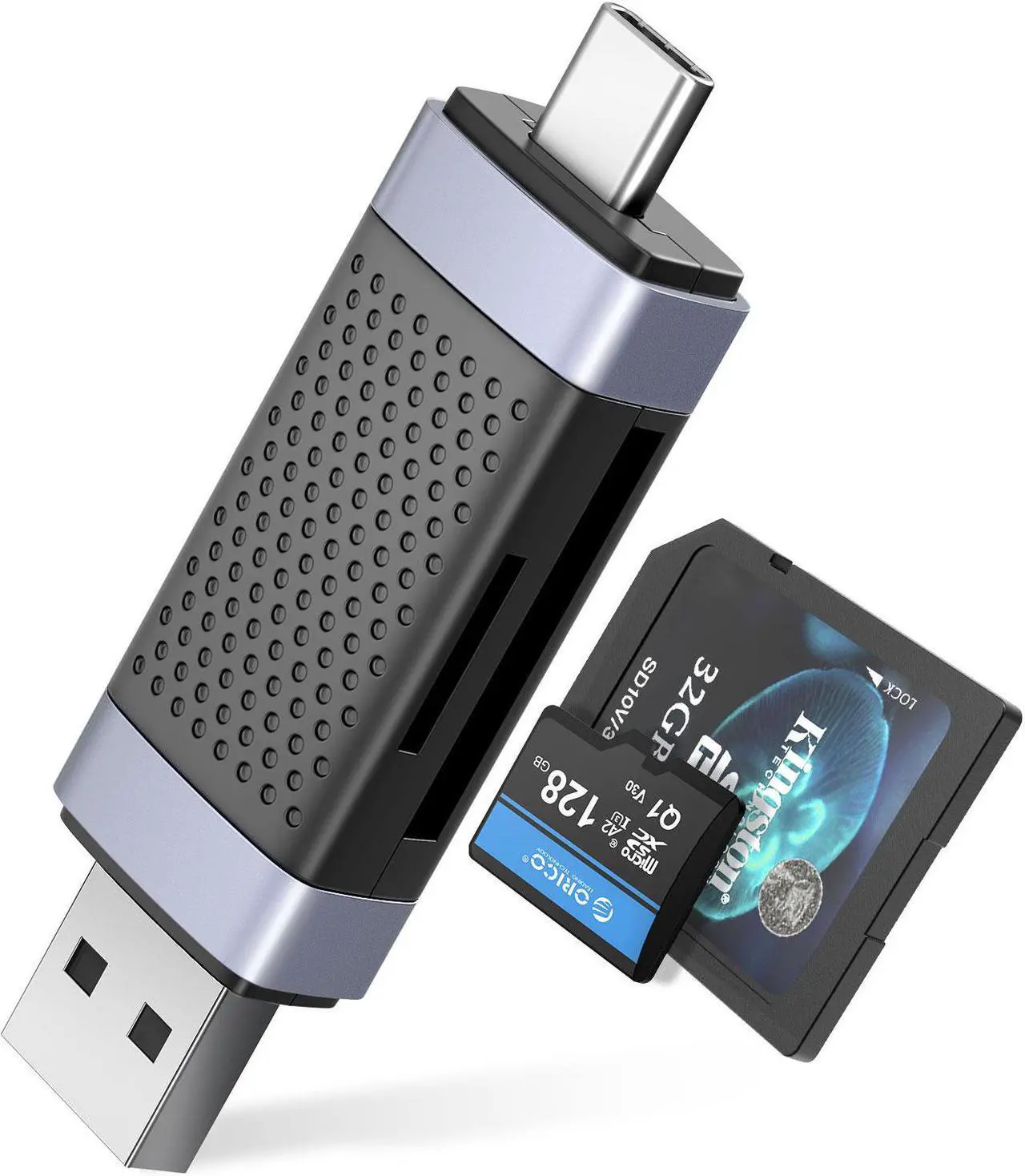 Main image of ORICO Type C USB2.0 SD TF Card Reader Memory Portable Smart Card Reader to SDXC, SDHC, MMC Memory Card Adapter PC Laptop Accessories