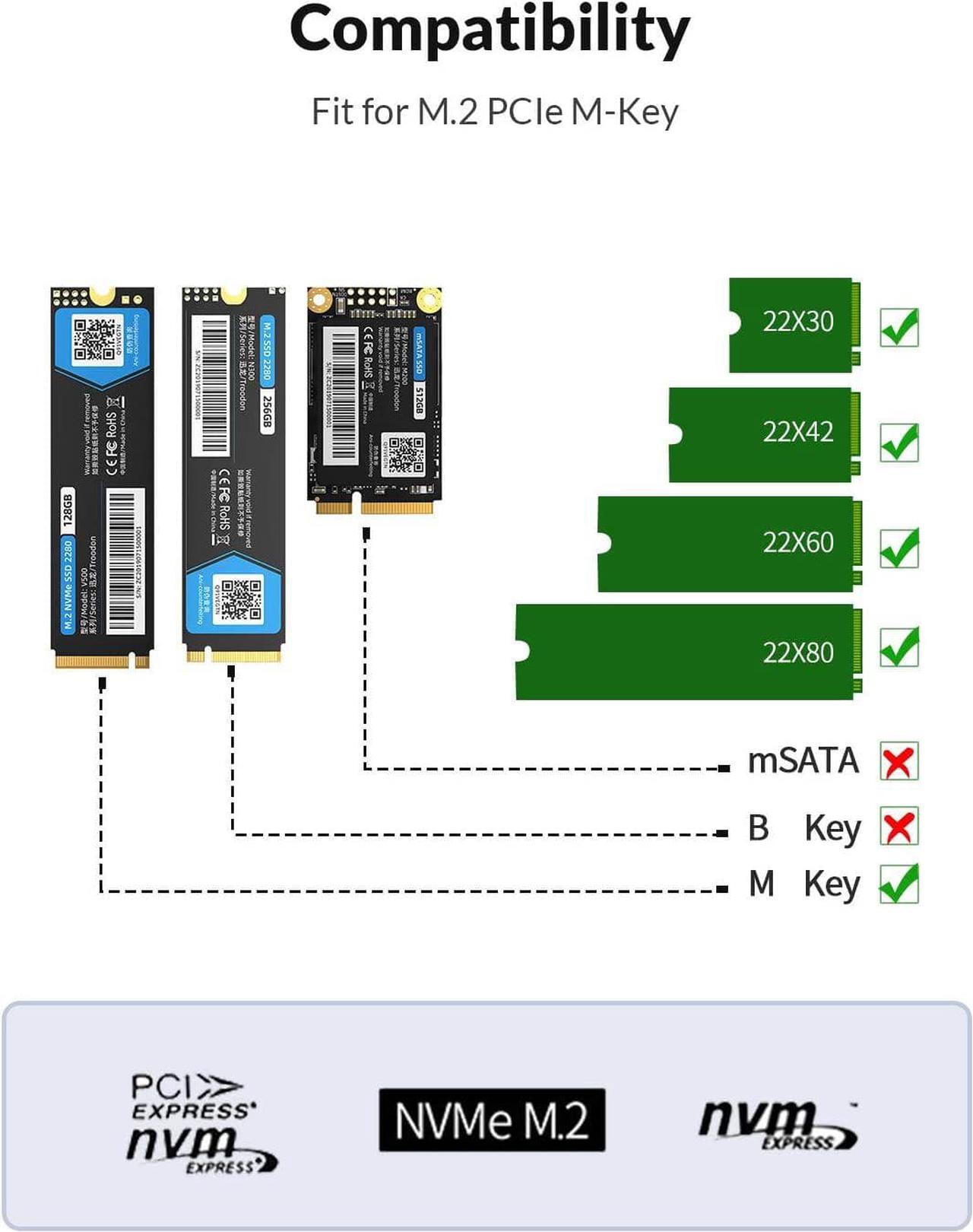 Alt view image 5 of 7 - ORICO M.2 NVMe Cloner Dual-Bay NVMe Docking Station USB C to NVMe SSD Enclosure Aluminum M.2 Duplicator Offline Clone for PCIe M-Key SSDs Max 8TB Tool Free-M2P2