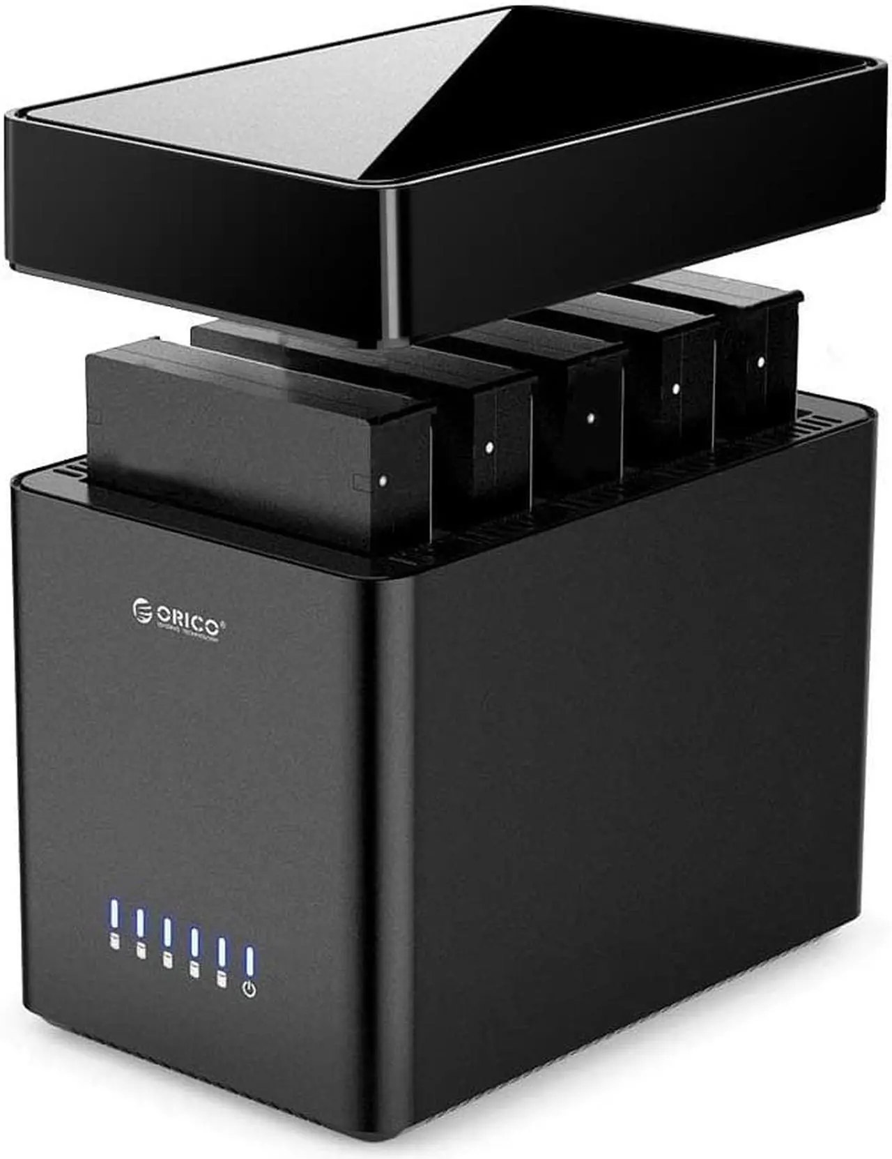 Main image of ORICO 5Bay Hard Drive Enclosure USB 3.1 to SATA 3.5 inch Magnetic Tool-Free External HDD SSD Enclosure Storage Case Built-in Fan for Data Backup, NAS Expansion Up to 90TB(5x18)