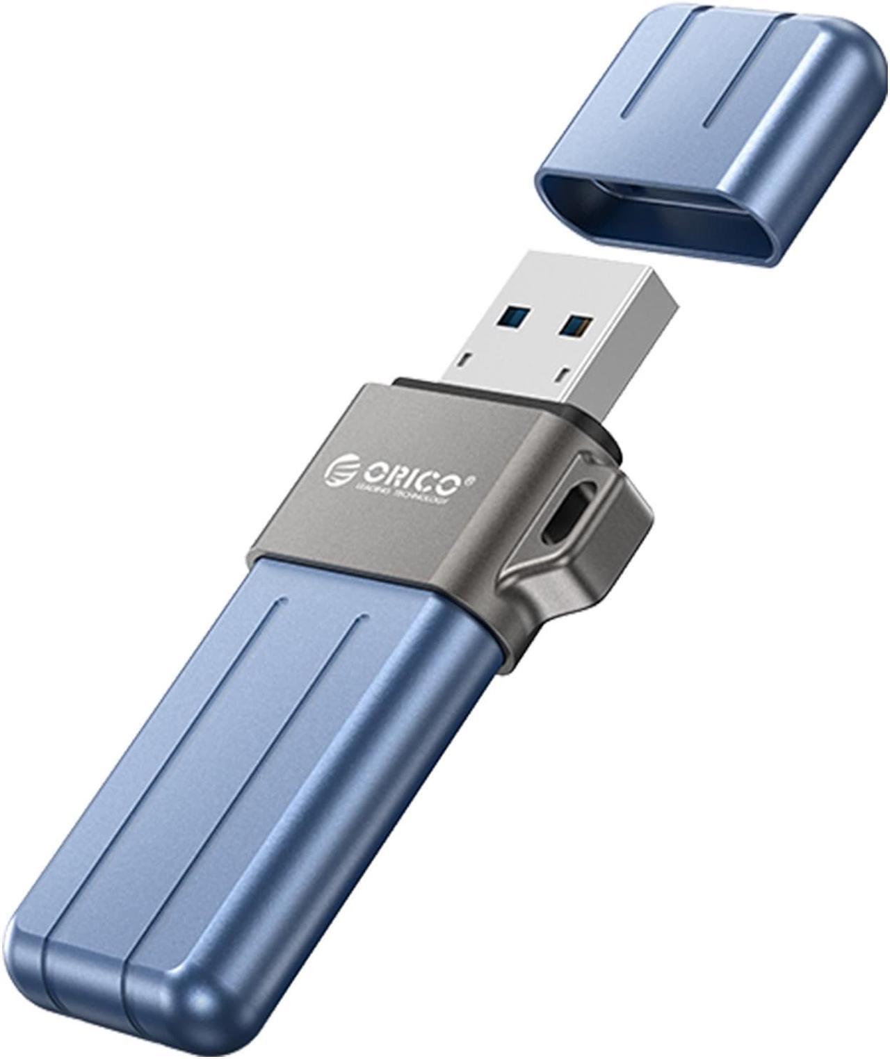 ORICO X Series USB Flash Drive USB 3.2 Flash Drive 260MB/S Pendrive USB3.2 Flash Drive for Android Micro/PC 128GB Blue 32GB USB A to USB C