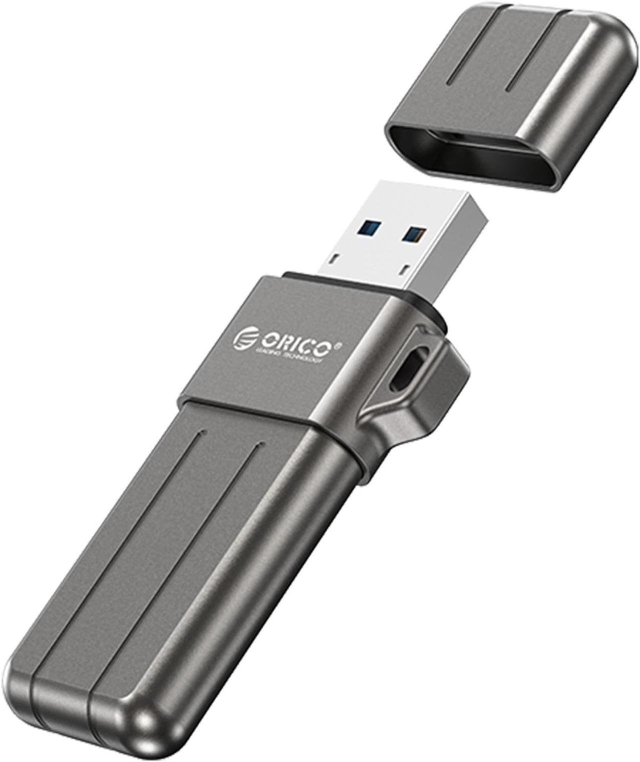 ORICO X Series USB 3.2 USB Flash Drives 32GB 64GB 128GB 256GB Pen Drive Memory Stick Metal U Disk Mini Pendrive for USB A Devices Gray 32GB USB A to USB C