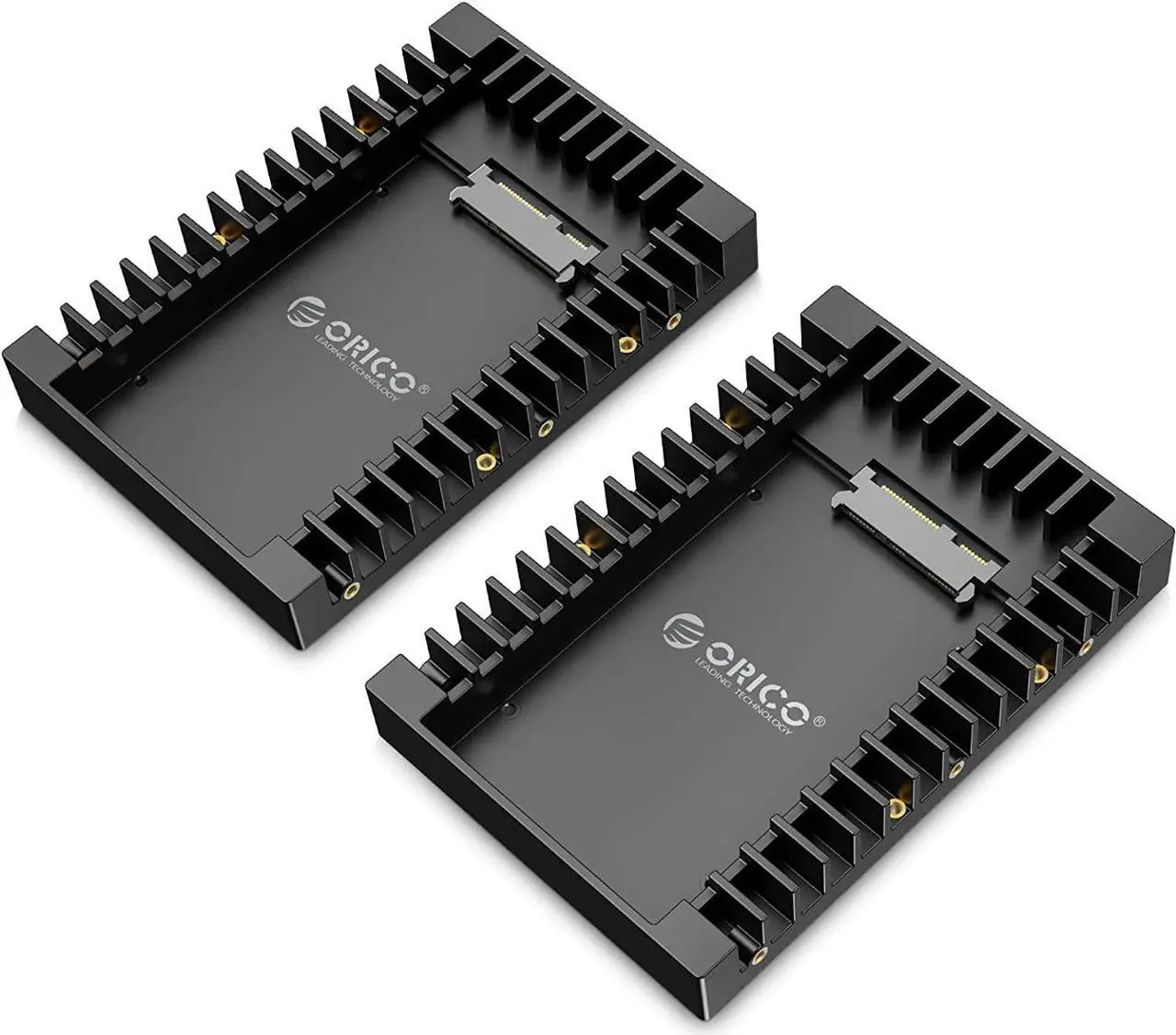 Main image of [2Packs] ORICO 2.5 SSD SATA to 3.5 Hard Drive Adapter Internal Drive Bay Converter Mounting Bracket Caddy Tray for 7 / 9.5 / 12.5mm 2.5 inch HDD / SSD with SATA III Interface