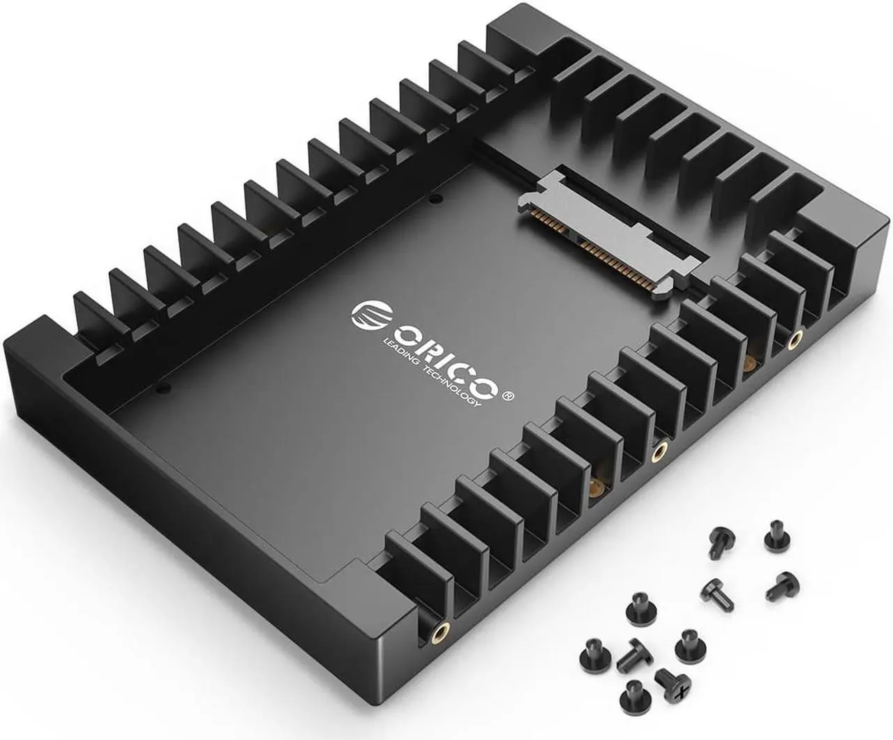 Alt view image 7 of 7 - [2Packs] ORICO 2.5 SSD SATA to 3.5 Hard Drive Adapter Internal Drive Bay Converter Mounting Bracket Caddy Tray for 7 / 9.5 / 12.5mm 2.5 inch HDD / SSD with SATA III Interface