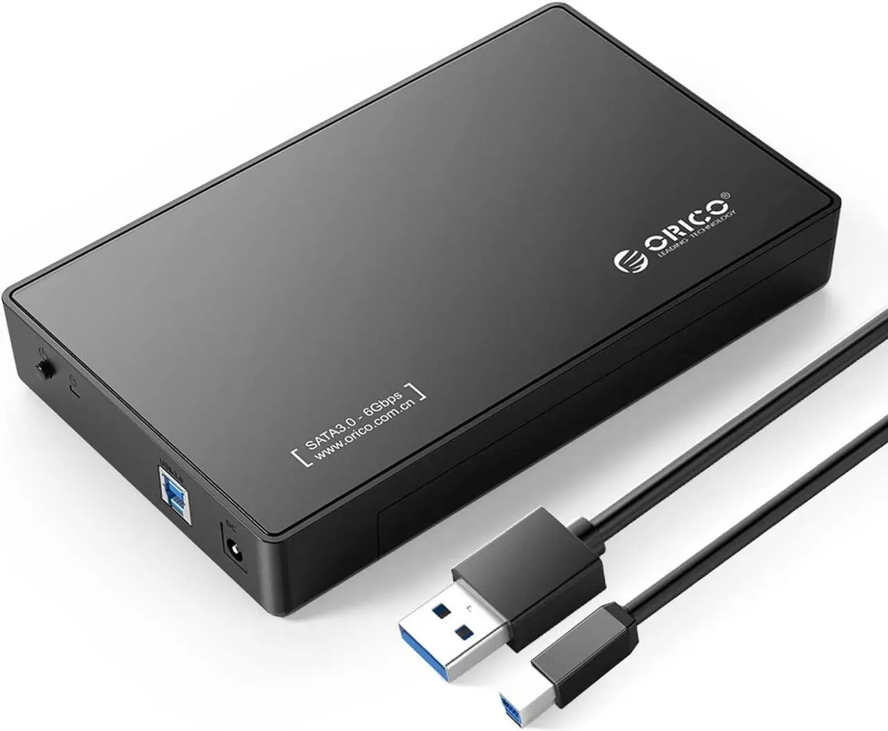 Main image of ORICO USB 3.0 External Hard Drive Enclosure for 3.5/2.5 Inch SATA Hard Drives/SSD Up to 20 TB, 3.5'' Tool-Free HDD Enclosure with 12V/2A Power Supply and UASP Acceleration (3588US3)