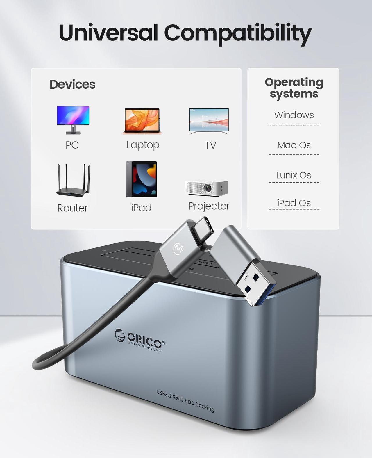 Usb-c Hard Drive Enclosure SABRENT Bay Hard Drive Docking