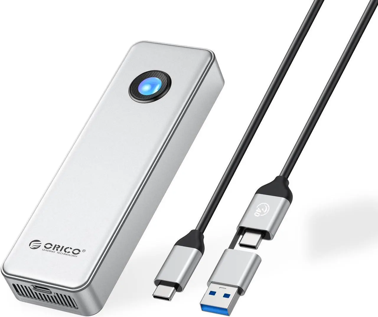 Main image of ORICO 40Gbps USB4 M.2 SSD Enclosure 8TB with Cooling Fan PCIe4.0 NVME Enclosure RGB Compatible with Thunderbolt 3/4 for mac For Video Editing Users (OUM2-U4)