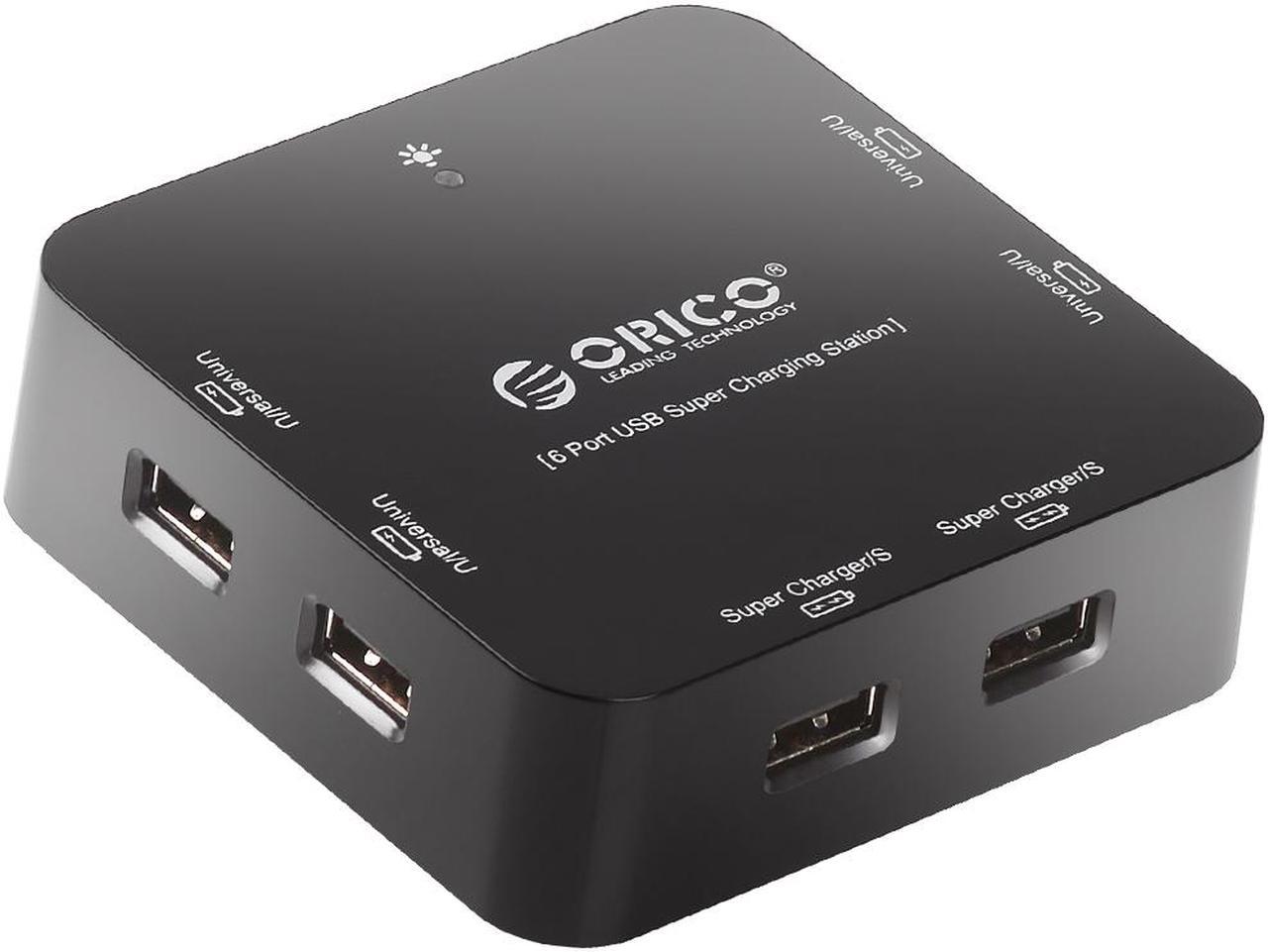 ORICO 6 Port Wall-Powered USB 2.0 Hub