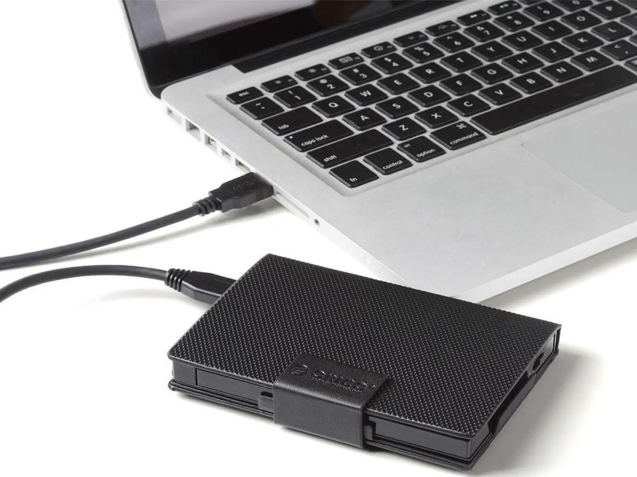 Alt view image 3 of 6 - ORICO 25AU3-BK External USB 3.0 to 2.5-Inch SATA Aluminum Hard Drive Enclosure Case With Exclusive Sleeve - Black