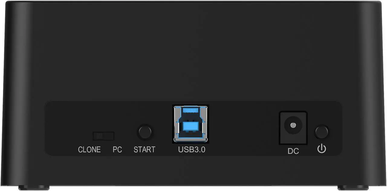 Alt view image 3 of 7 - ORICO Dual Bay SATA to USB3.0 External Hard Drive Docking Station for 2.5" and 3.5" HDD, SSD with Duplicator/Clone Function [2 x 6TB support]-Black