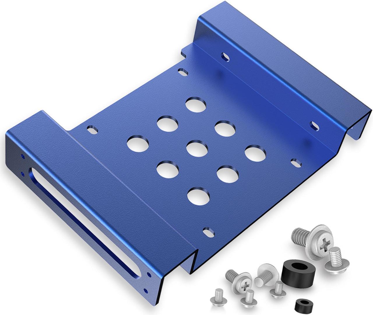 Alt view image 7 of 13 - ORICO AC52535-1S -BL Full Aluminum 5.25 to 3.5 or 5.25 to 2.5 SATA & IDE Hard Drive SSD Mounting Bracket Adapter Kit Bay Converter