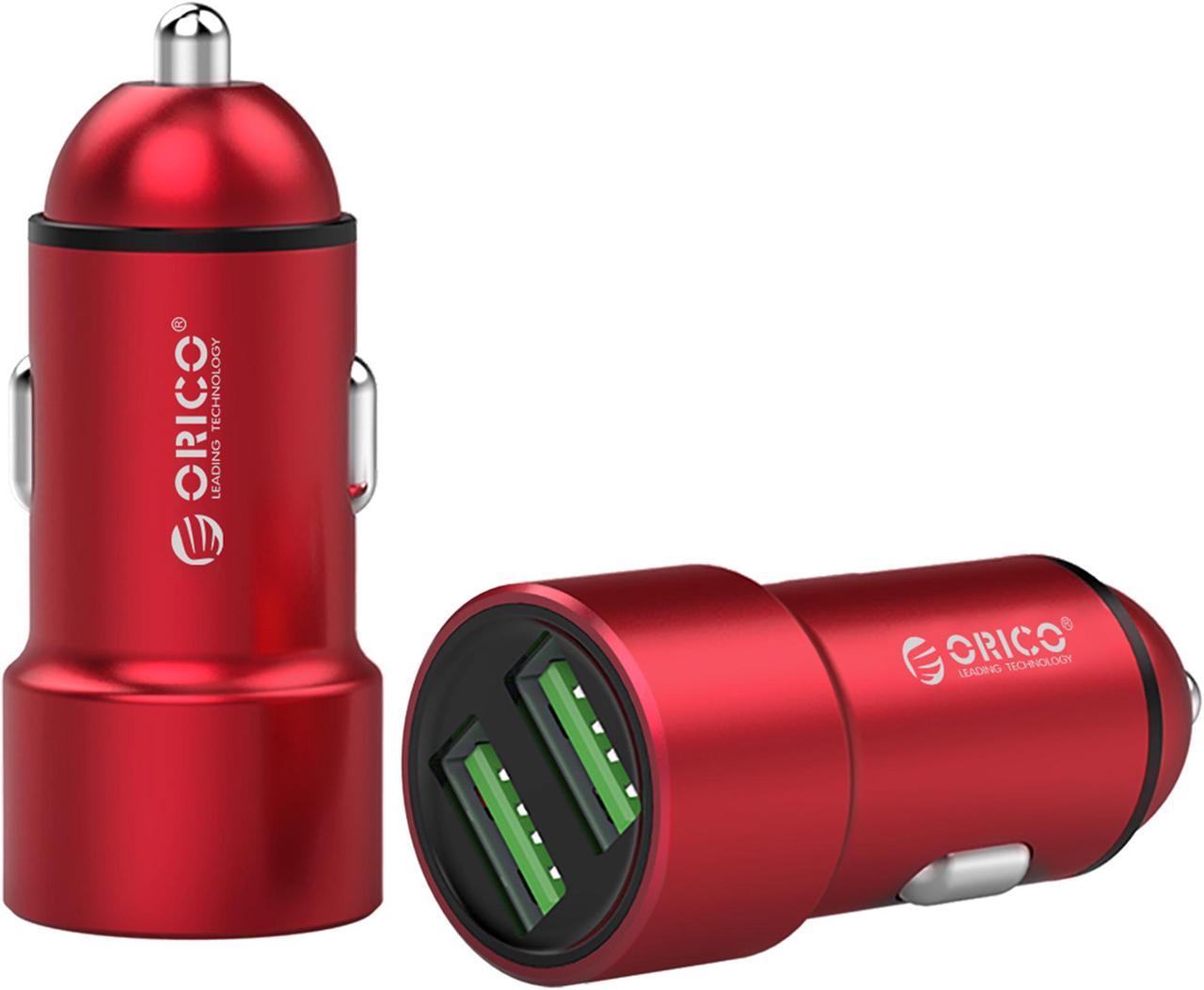 ORICO Dual USB Car Charger PowerDrive+ 2 for iPhone, iPad, Galaxy S7 and More Charging devices (5V2.1A+5V1A, 12W Max)