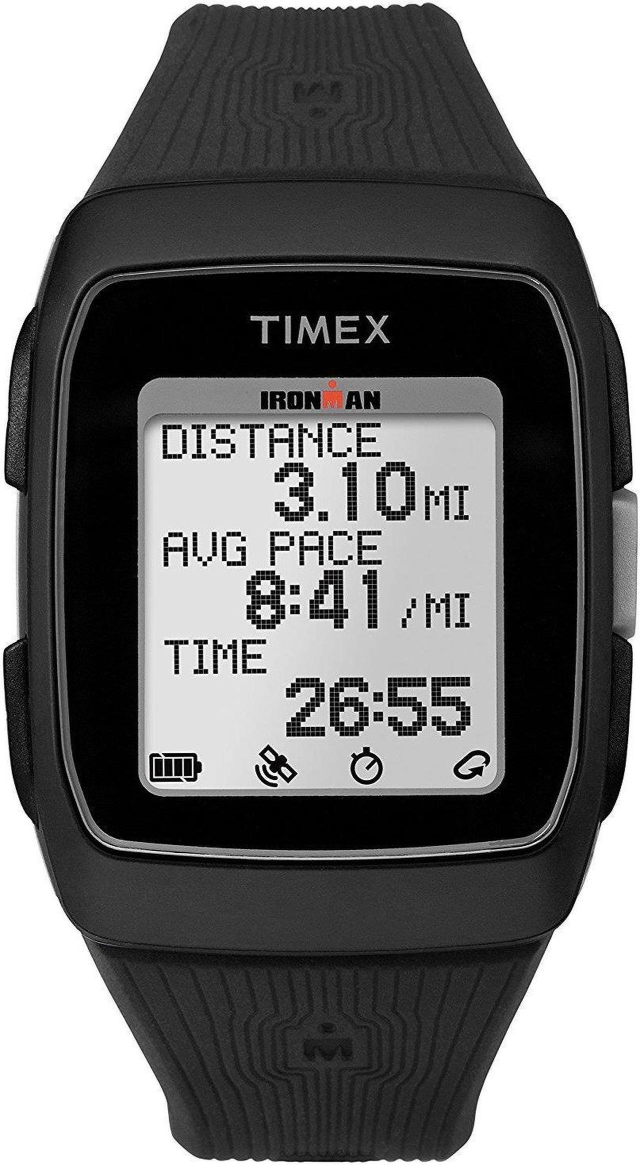 Main image of Timex TW5M11700 Ironman GPS Unisex Watch Black 38mm Resin