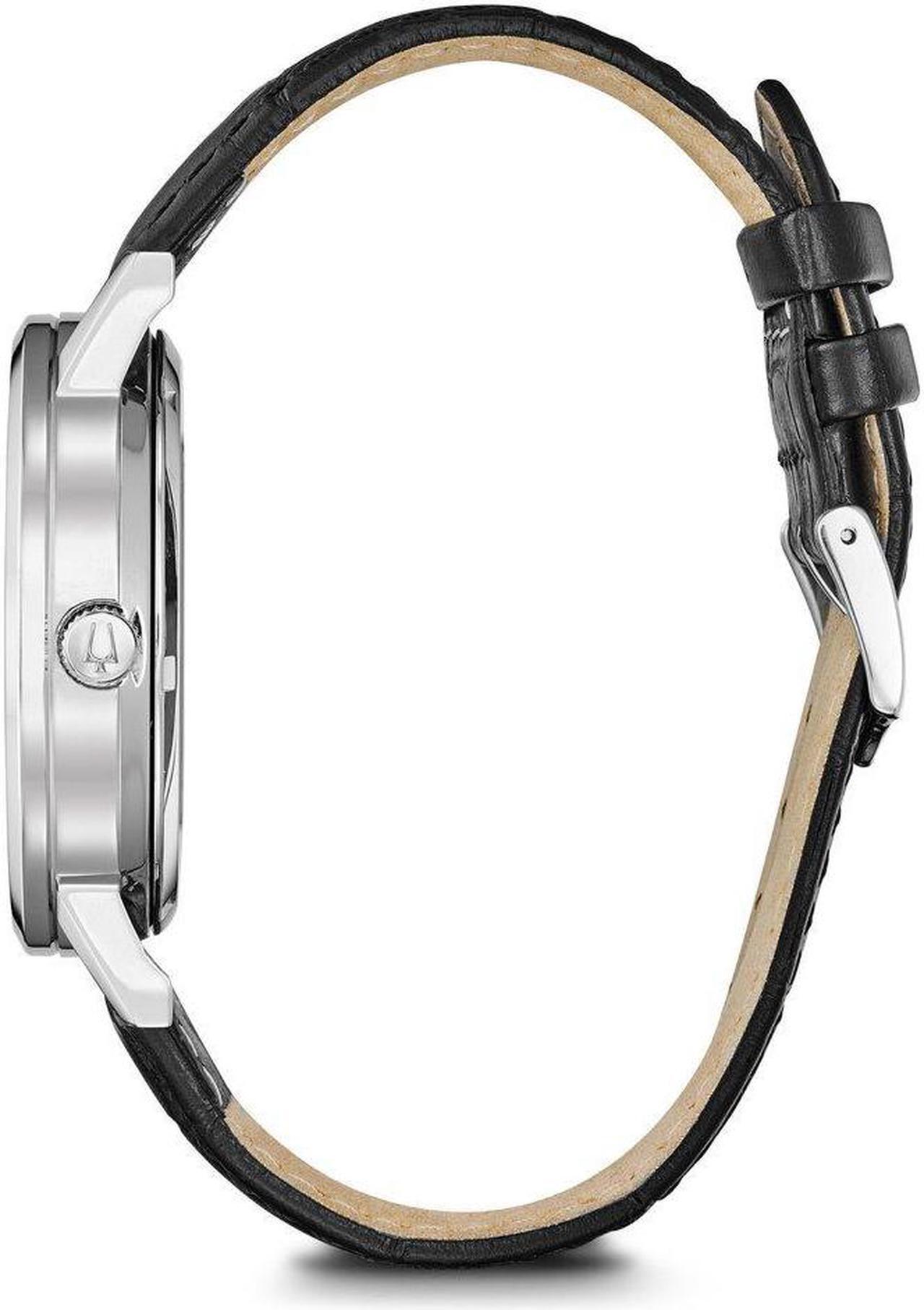 Alt view image 2 of 7 - Bulova 96C131 Classic Automatic Men's Watch Black 42mm Stainless Steel