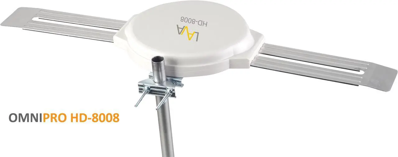 Alt view image 3 of 5 - LAVA HD-8008 Amplified Indoor/Outdoor OmniPro Antenna Digital HDTV UHF/VHF/FM
