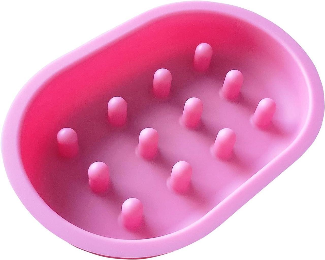 Main image of Slow Feeder Bowl Compatible with Sureflap Surefeed Feeders - BPA Free & Dishwasher Safe Silicone Slow Feeder Bowl for Small & Med Breed, Non-Slip Puzzle Cat Food Bowl, Perfect for Fast Eaters pink