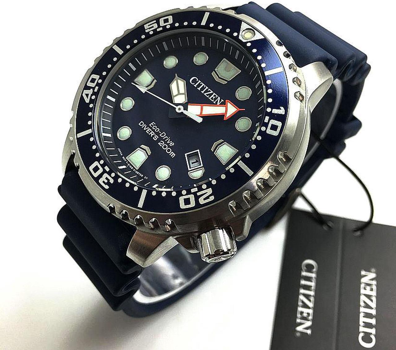 Alt view image 19 of 20 - Men's Citizen Eco-Drive Promaster Professional Diver Watch BN0151-09L
