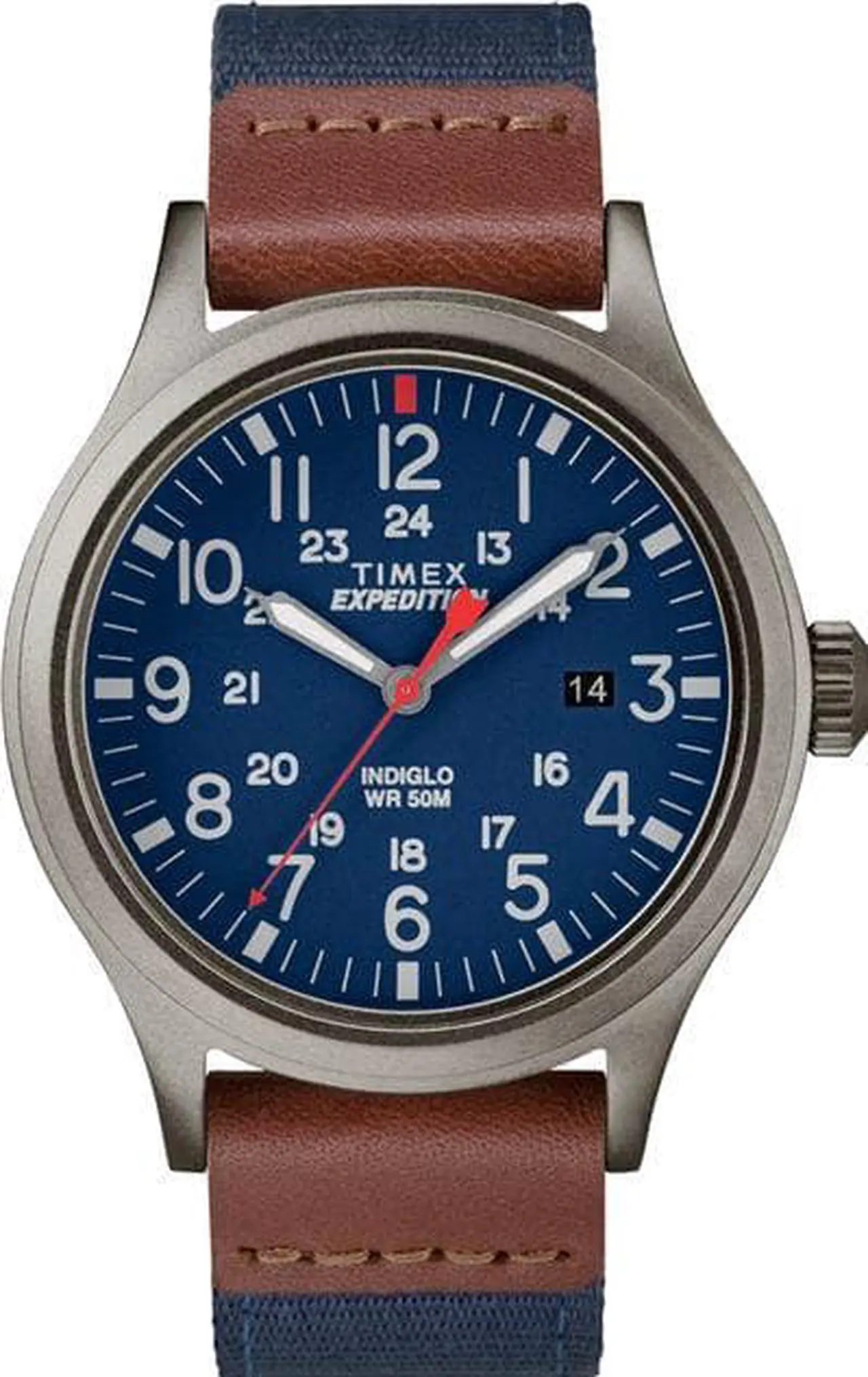 Main image of Men's Timex Expedition Scout 20mm Leather Band Watch TW4B14100 TW4B141009J