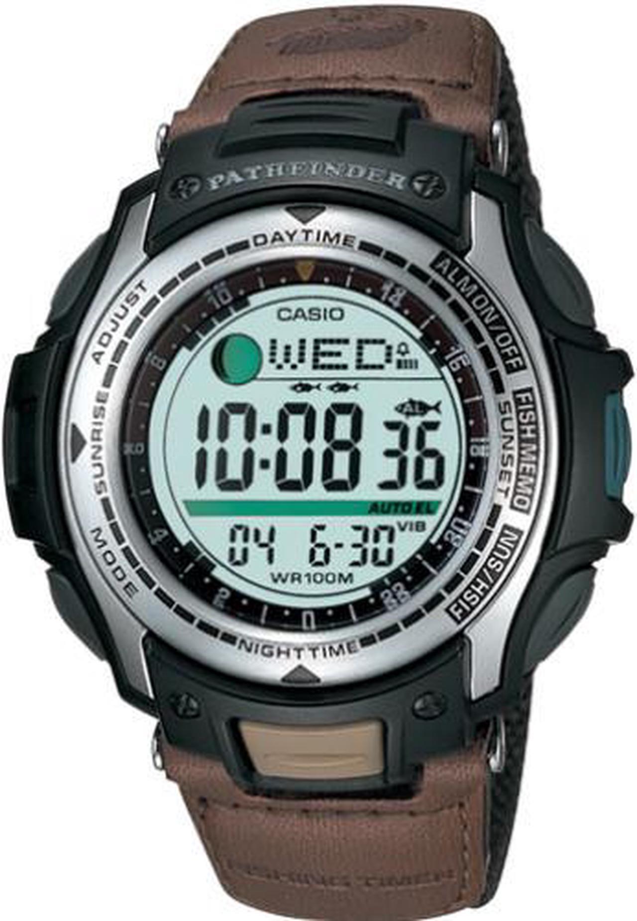 Alt view image 5 of 10 - Casio Pathfinder Fishing And Hunting Timer Mens Watch PAS400B-5V