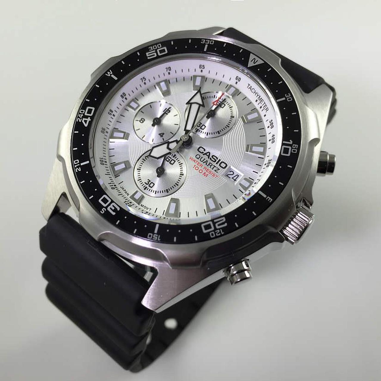 Alt view image 4 of 20 - Casio AMW330-7AV Men's Analog/Digital Dive Chronograph Resin Strap Sports Watch