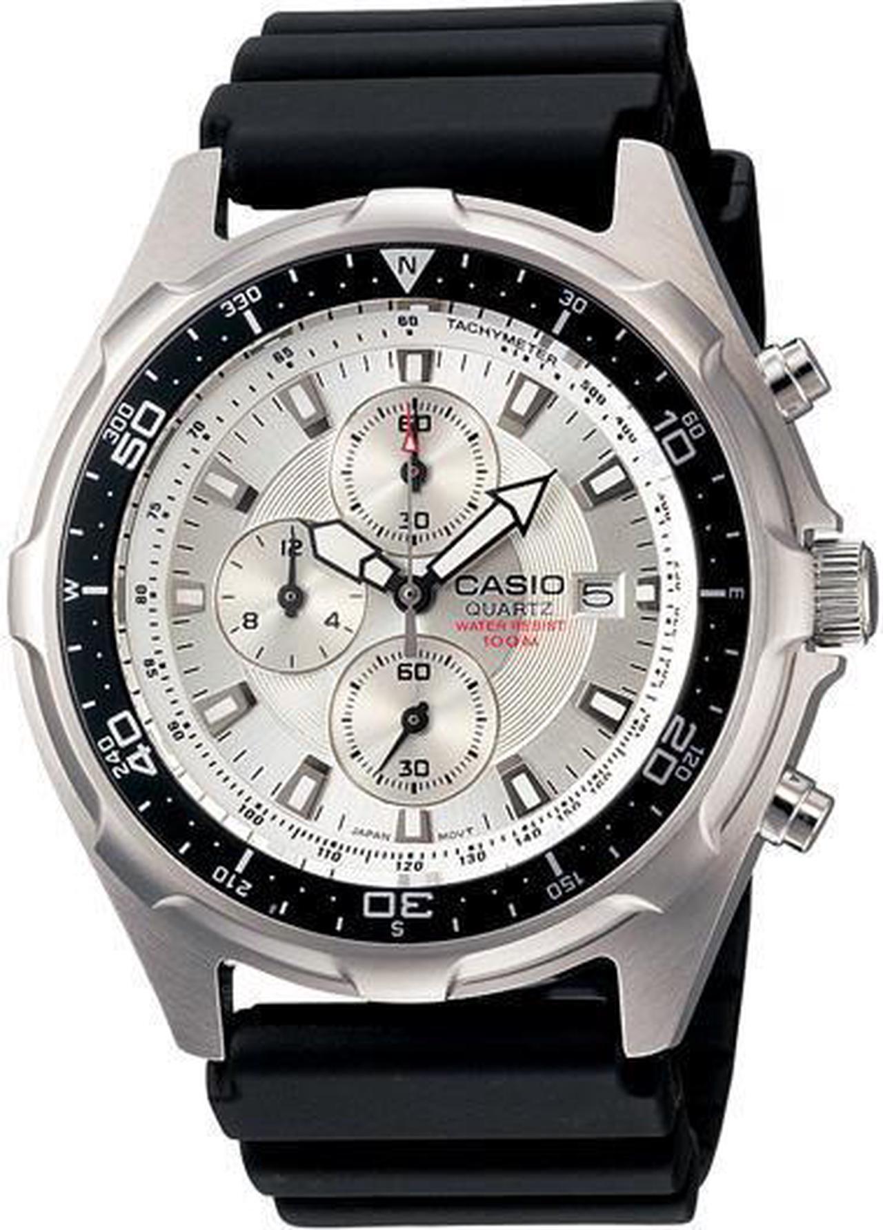 Alt view image 3 of 20 - Casio AMW330-7AV Men's Analog/Digital Dive Chronograph Resin Strap Sports Watch