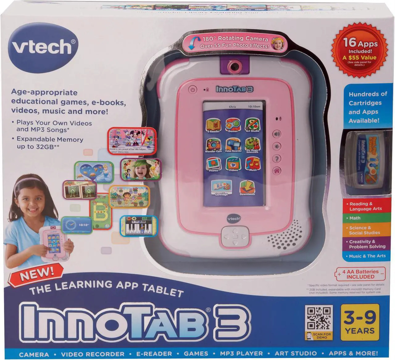 Alt view image 5 of 9 - Vtech InnoTab 3 The Learning App Tablet - Pink