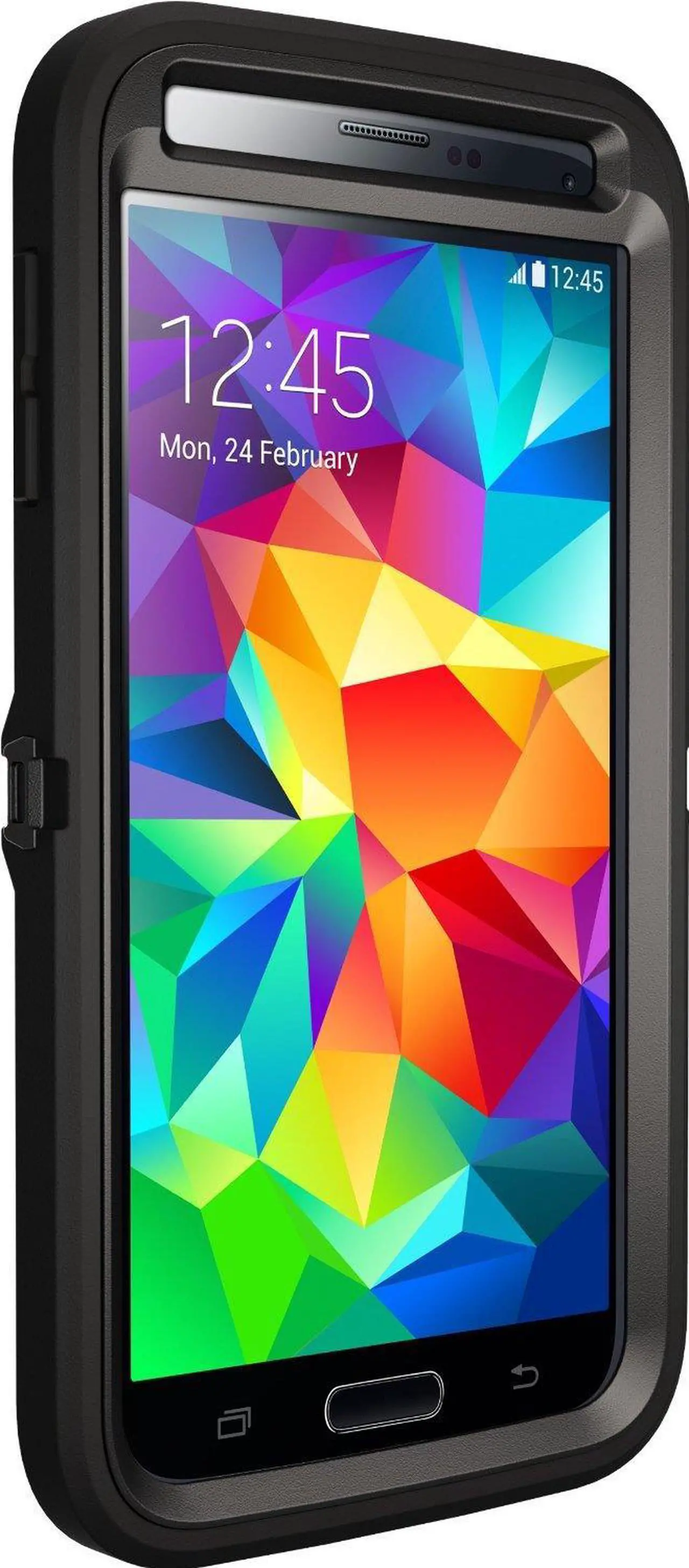 Alt view image 5 of 18 - OtterBox Defender Case for Samsung Galaxy S5 - Black/Black