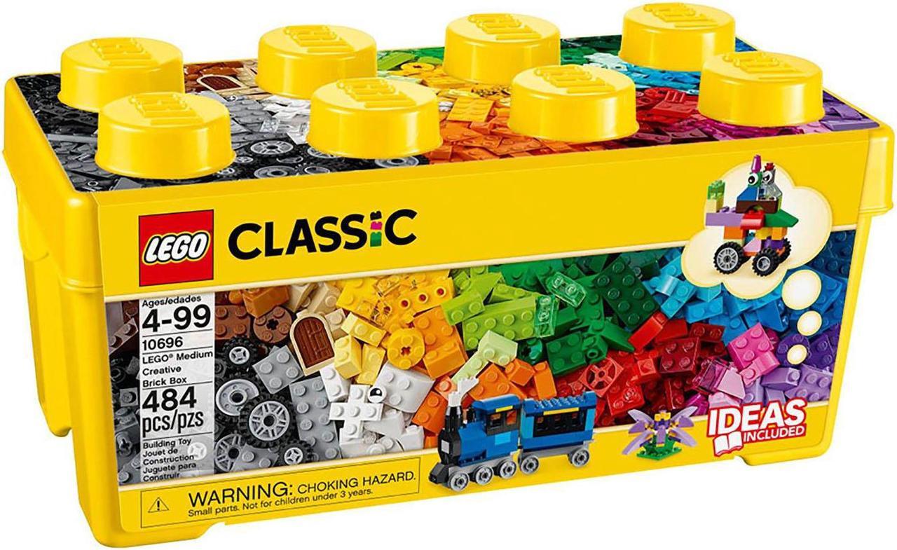 Alt view image 16 of 20 - LEGO Classic Medium Creative Bricks Kids 484 Piece Building Box Set | 10696