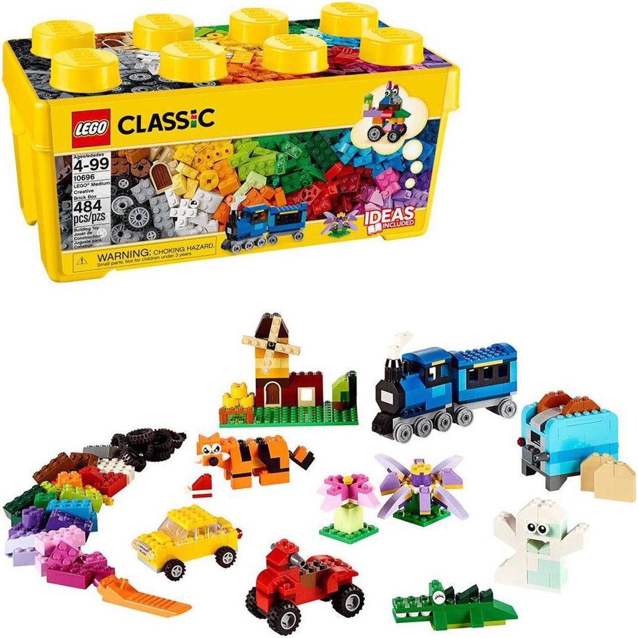 Alt view image 17 of 20 - LEGO Classic Medium Creative Bricks Kids 484 Piece Building Box Set | 10696