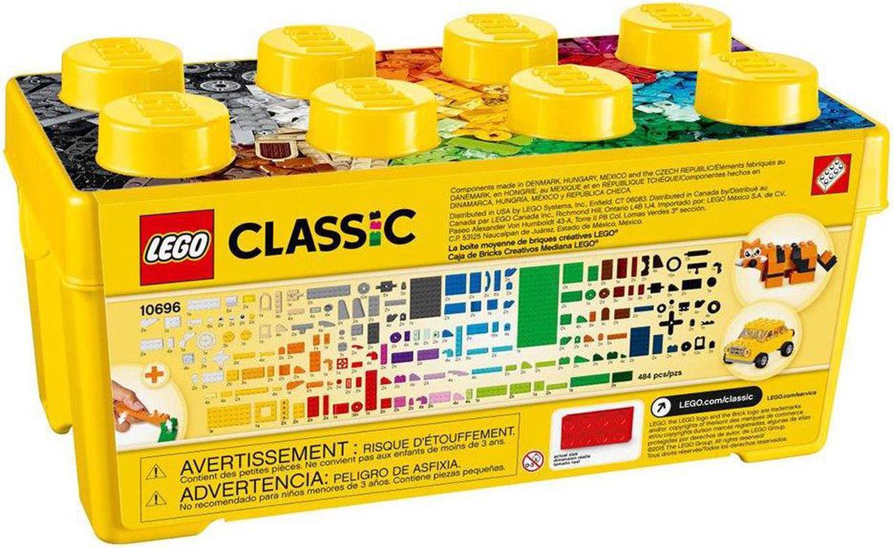 Alt view image 19 of 20 - LEGO Classic Medium Creative Bricks Kids 484 Piece Building Box Set | 10696