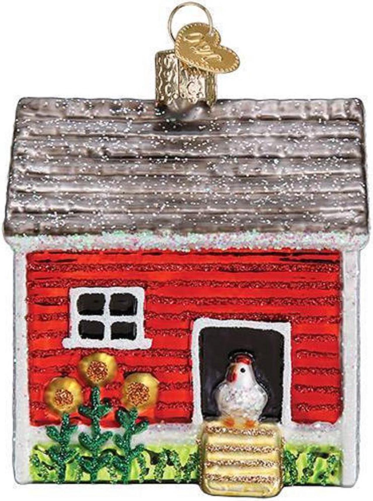 Main image of Chicken Coop on the Farm Christmas Holiday Ornament