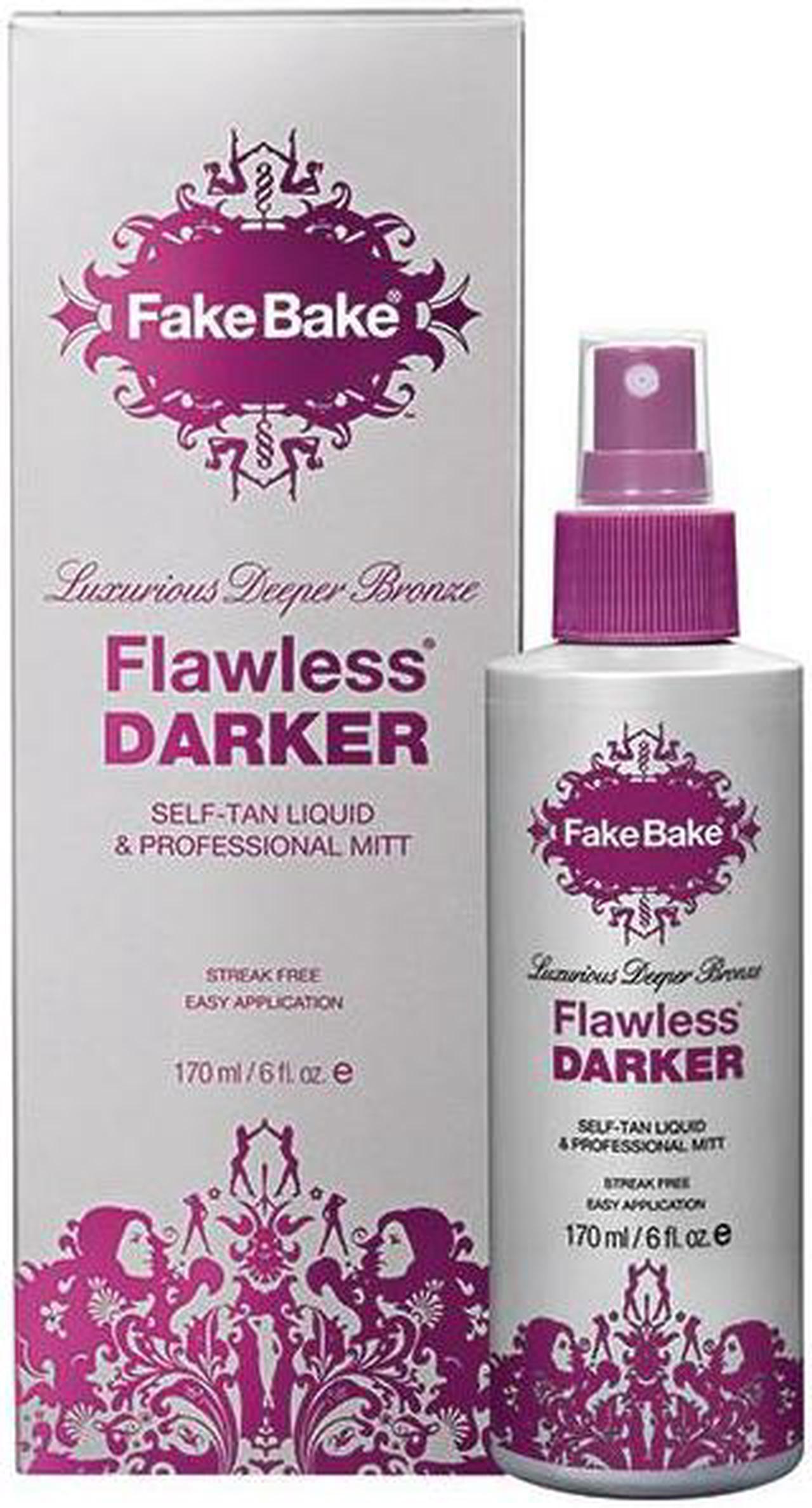 Main image of Fake Bake - Flawless Darker Self-Tan Liquid & Professional Mitt 170ml/6oz