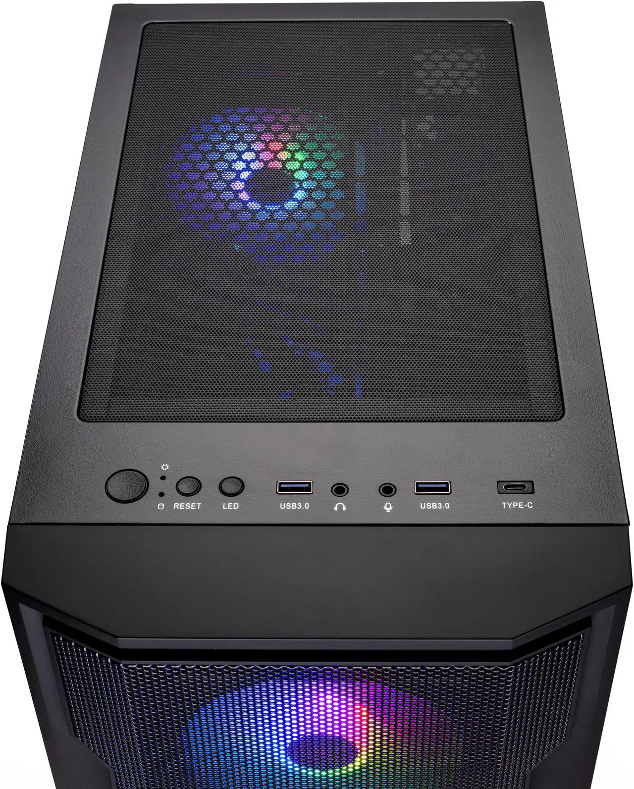 Alt view image 4 of 6 - Skytech Shadow Gaming PC Desktop  AMD Ryzen 5 3600 3.6 GHz, NVIDIA RTX 3060, 1TB NVME SSD, 16GB DDR4 RAM 3200, 600W GOLD PSU, 11AC Wi-Fi, Windows 11 Home 64-bit