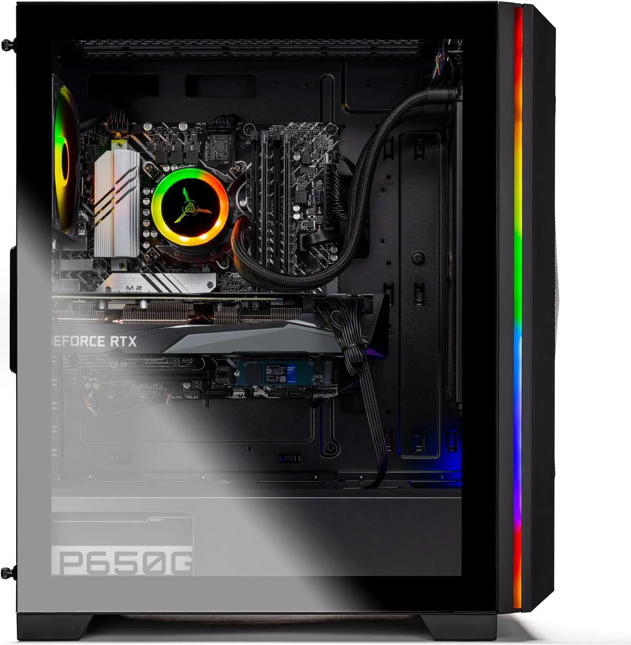 Alt view image 3 of 6 - Skytech Chronos Gaming PC Desktop INTEL Core i7 12700F 2.1 GHz, NVIDIA RTX 4070 Ti, 1TB NVME Gen4 SSD, 16GB DDR4 RAM 3200, 850W GOLD PSU, 240mm AIO, 11AC Wi-Fi, Windows 11 Home 64-bit