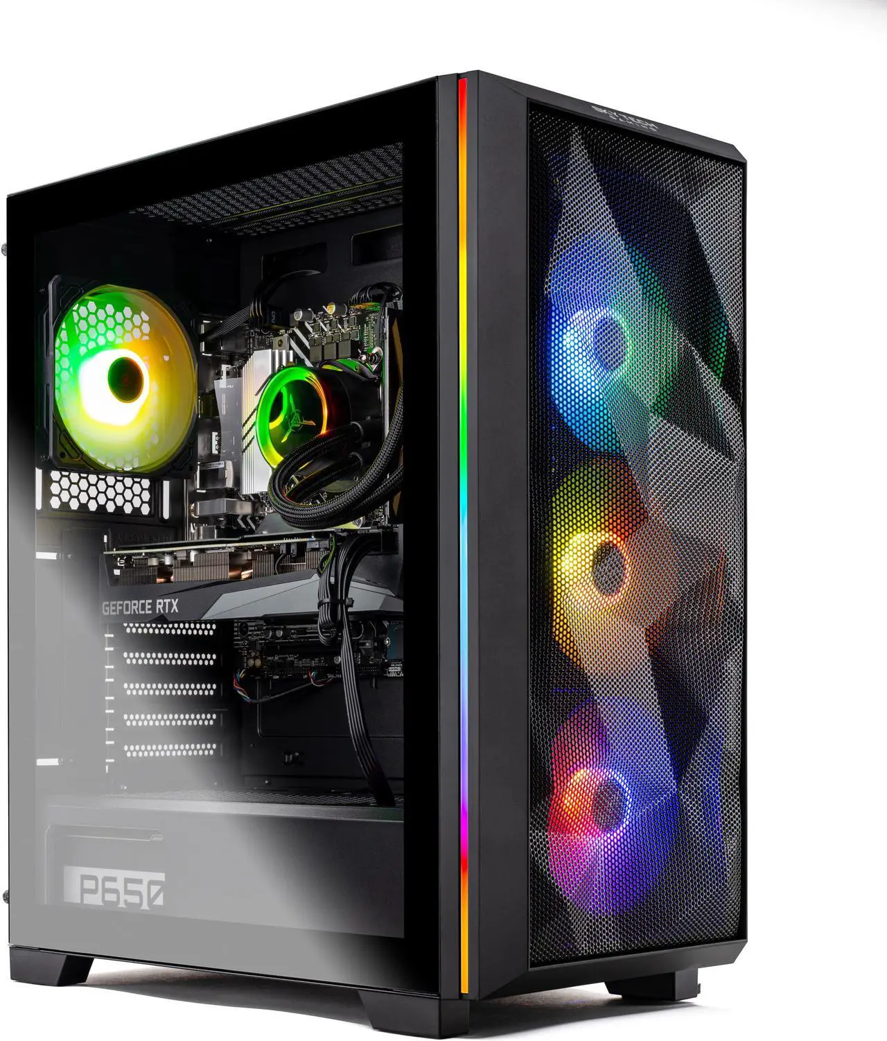 Main image of Skytech Chronos Gaming PC Desktop INTEL Core i7 12700F 2.1 GHz, NVIDIA RTX 4070 Ti, 1TB NVME Gen4 SSD, 16GB DDR4 RAM 3200, 850W GOLD PSU, 240mm AIO, 11AC Wi-Fi, Windows 11 Home 64-bit