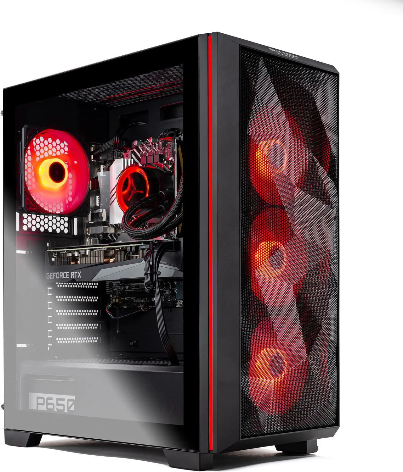 Alt view image 6 of 6 - Skytech Chronos Gaming PC Desktop INTEL Core i7 12700F 2.1 GHz, NVIDIA RTX 4070 Ti, 1TB NVME Gen4 SSD, 16GB DDR4 RAM 3200, 850W GOLD PSU, 240mm AIO, 11AC Wi-Fi, Windows 11 Home 64-bit