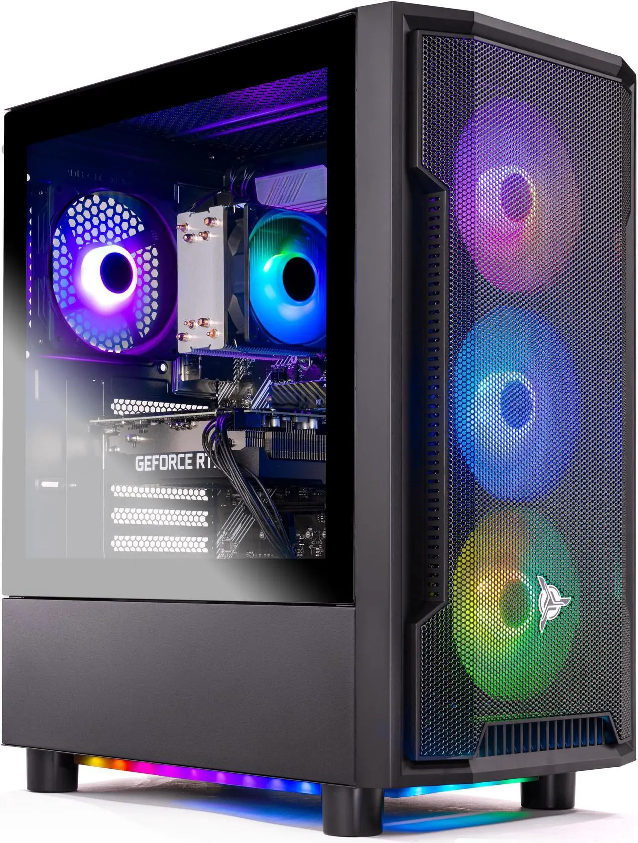 Main image of Skytech Shadow Gaming PC Desktop  AMD Ryzen 5 3600 3.6 GHz, NVIDIA RTX 3060, 1TB NVME SSD, 16GB DDR4 RAM 3200, 600W GOLD PSU, 11AC Wi-Fi, Windows 11 Home 64-bit
