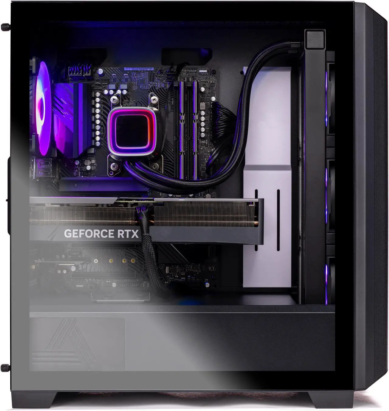 Alt view image 4 of 5 - Skytech Siege Gaming PC Desktop AMD Ryzen 7 7700X 4.5 GHz, NVIDIA RTX 4070, 1TB NVME SSD, 32GB DDR5 RAM RGB, 750W GOLD PSU, 360mm AIO, 11AC Wi-Fi, Windows 11 Home 64-bit