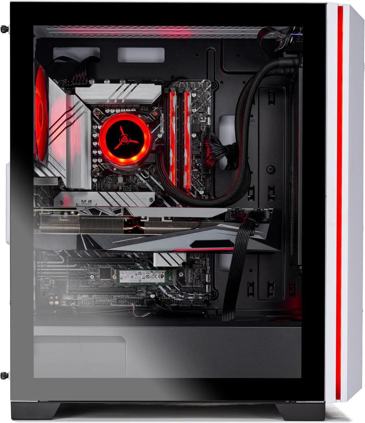Alt view image 7 of 6 - Skytech Chronos Gaming PC Desktop INTEL Core i7 13700F 2.1 GHz, NVIDIA RTX 4060 Ti, 1TB NVME SSD, 32GB DDR5 RAM RGB, 650W GOLD PSU, 360mm AIO, 11AC Wi-Fi, Windows 11 Home 64-bit