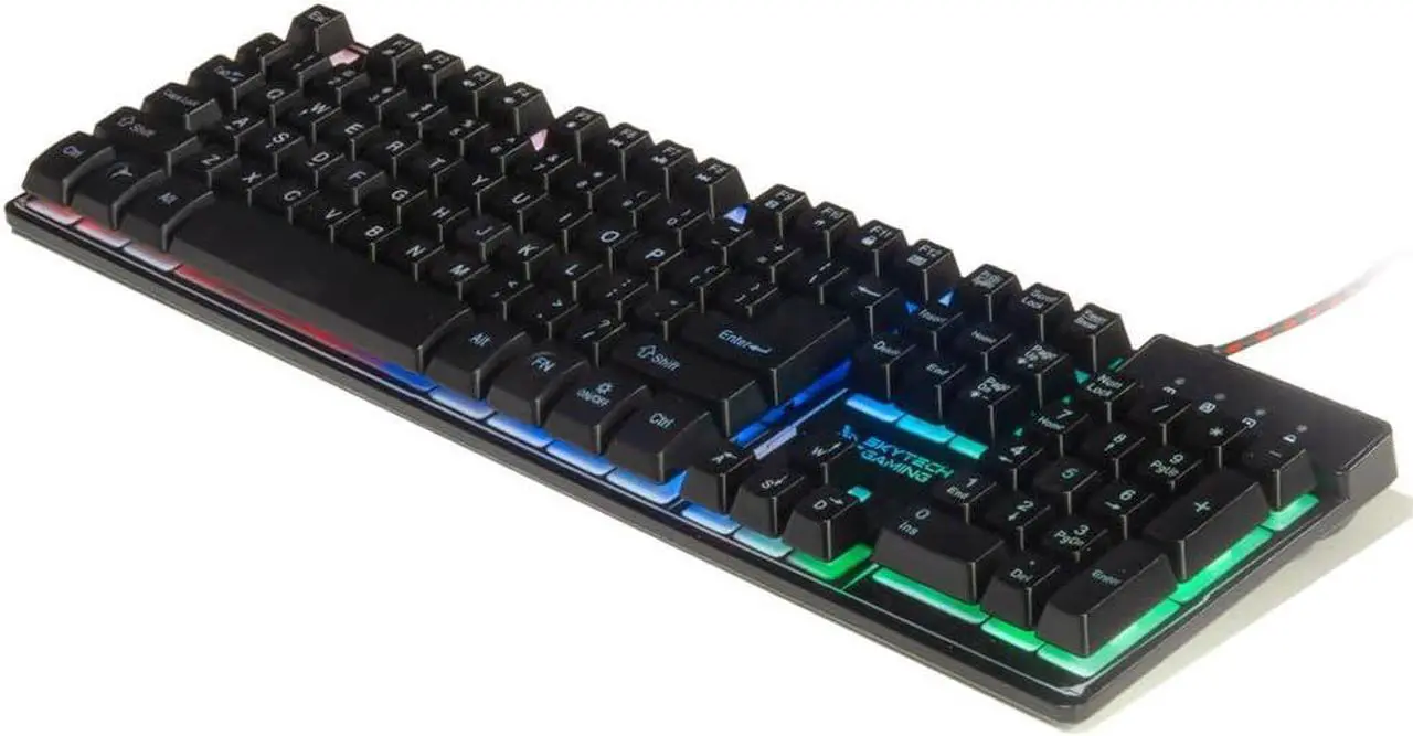 Alt view image 2 of 5 - Skytech Gaming Classic K-1000 RGB Gaming Keyboard, 104 Keys USB Wired Keyboard, Customizable Chroma RGB Backlighting, 19 Anti-Ghosting Keys, Multimedia Function Keys, Support Windows 7/10/11 -Black