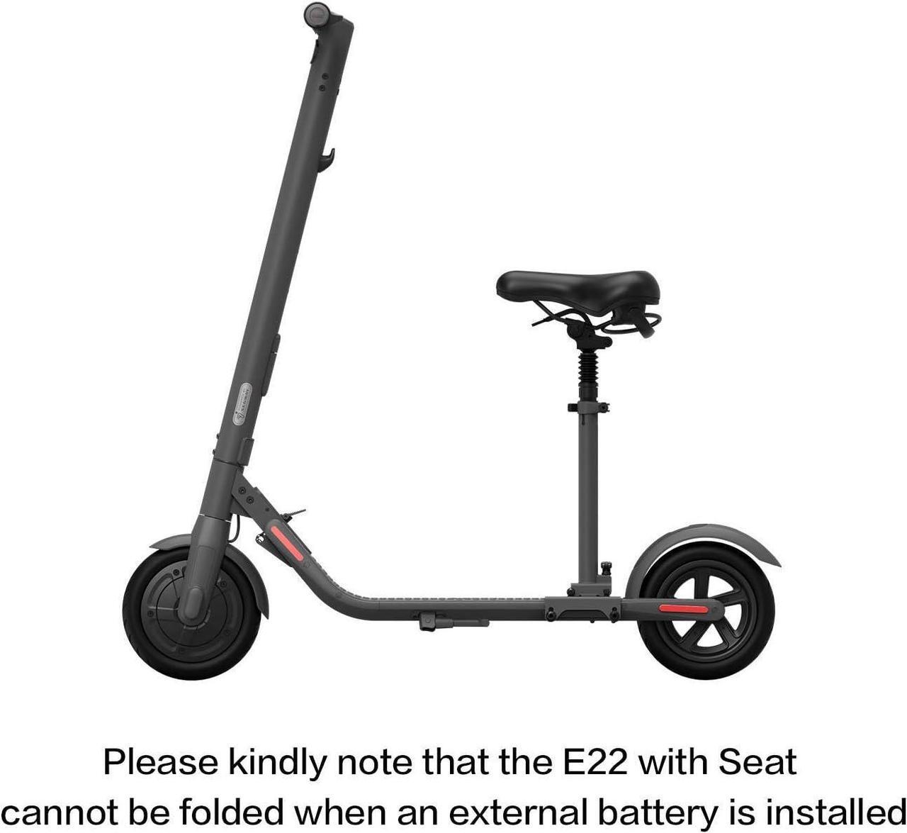 Alt view image 5 of 7 - Segway Ninebot E22+Seat Foldable Electric Scooter