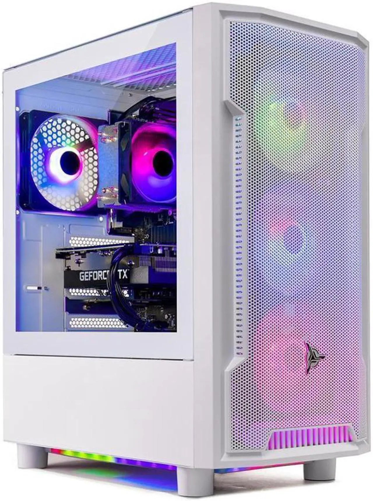 Main image of Skytech Archangel Gaming PC Desktop, Ryzen 5 5600X 3.7 GHz (4.6GHz Turbo Boost), NVIDIA RTX 4060 8GB GDDR6X, 1TB SSD, 16GB DDR4 RAM 3200, 650W GOLD PSU, Wi-Fi, Win 11 Home