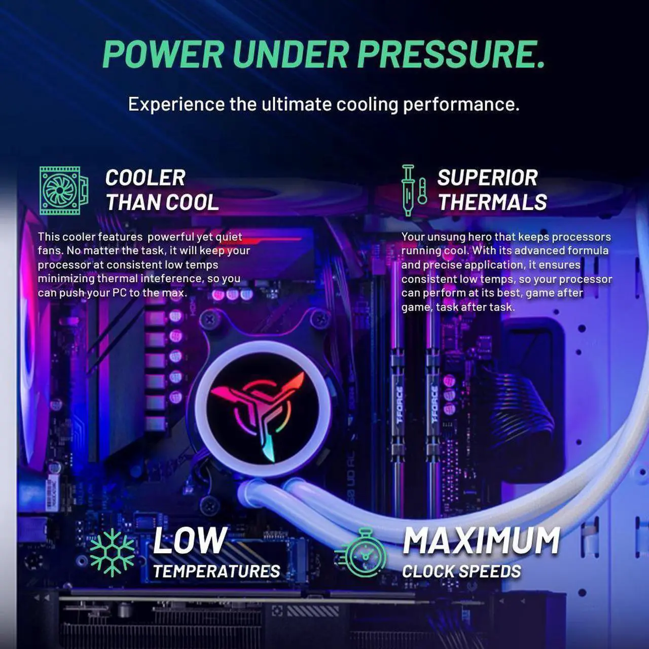 Alt view image 5 of 6 - Skytech Shiva Gaming PC Desktop, Intel i5 14400F 2.5 GHz (4.7GHz Turbo Boost), NVIDIA RTX 4070 Super 12GB GDDR6X, 2TB SSD, 32GB DDR5 RAM 5200 RGB, 650W GOLD PSU, 240mm ARGB AIO, Wi-Fi, Win 11 Home